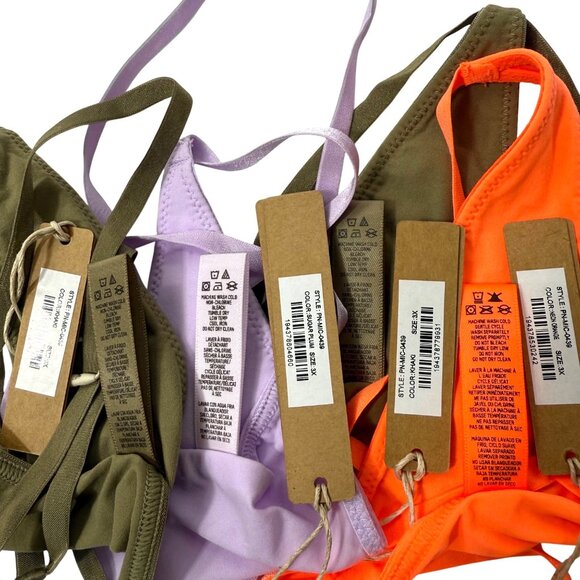 SKIMS Fits Everybody Micro Thongs Lot of 4 Khaki Neon Orange Sugar Plum 3X - Picture 9 of 11